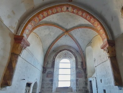 église d'Olloix (63) après la restauration du chevet  